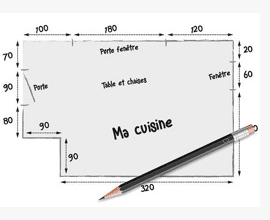 تصميم مطبخ بالمقاسات