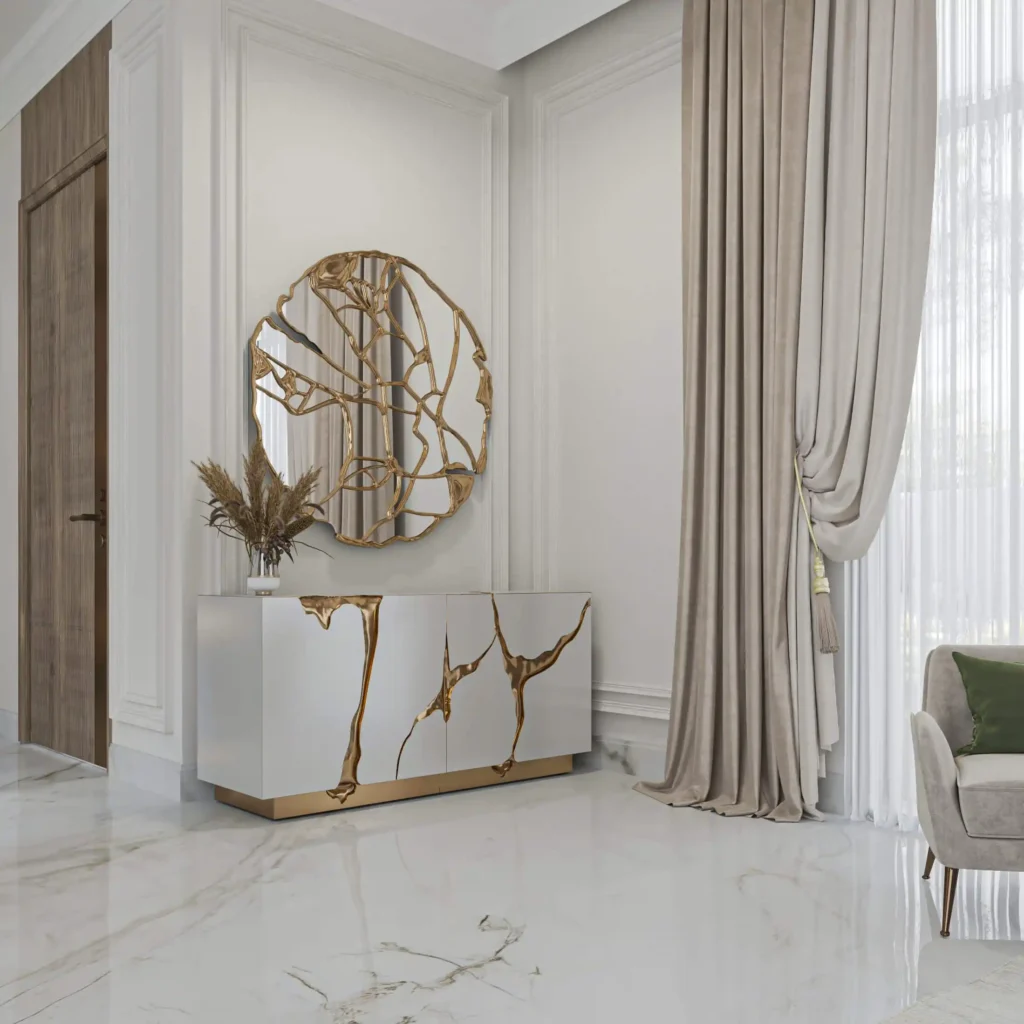 الرخام الطبيعي - فى الاثاث