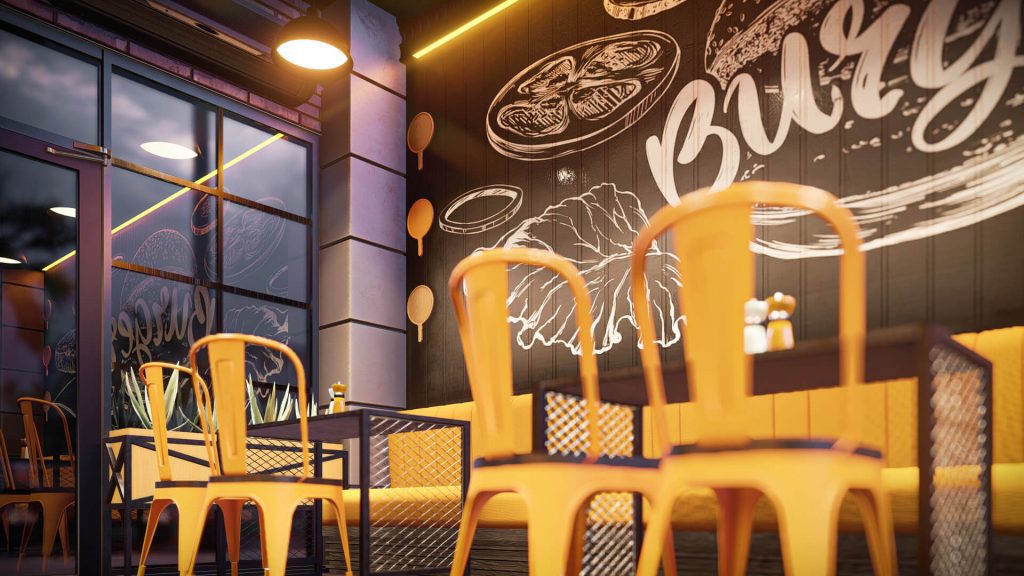 تصميم ديكور مطعم