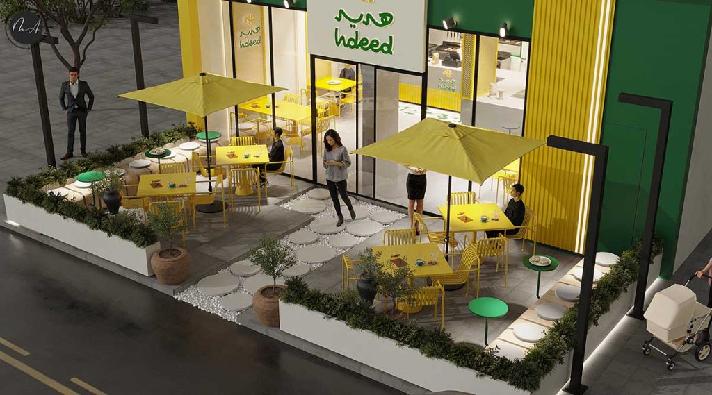 ديكورات مطاعم برجر