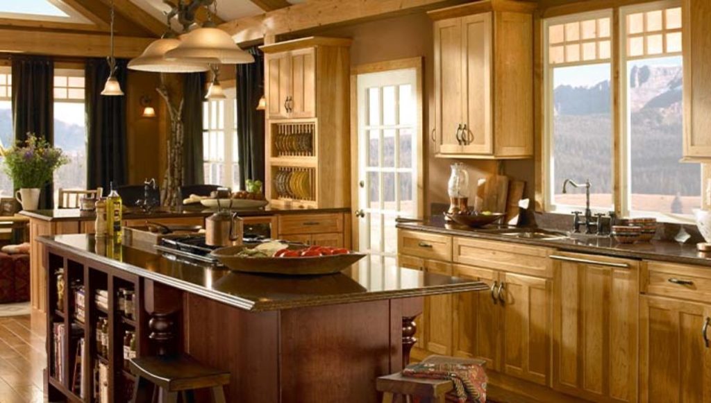 اشكال المطابخ الخشب
