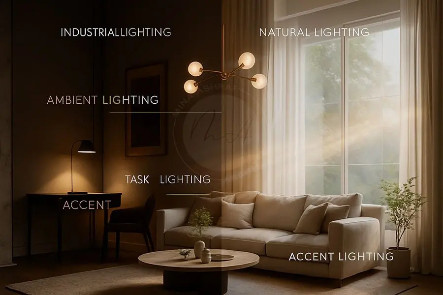 الإضاءة في التصميم الداخلي