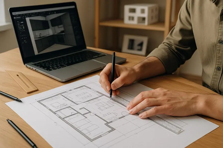 خدمات تصميم داخلى مخططات معمارية