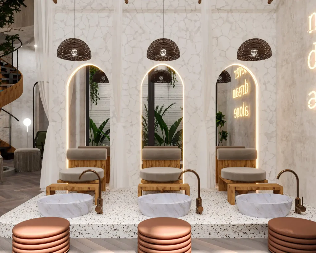 بيوتى صالون - تصميم داخلى بيوتى