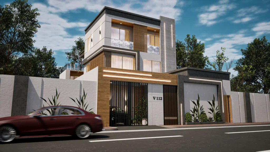 تصميم خارجي بأستايل مودرن فى السعودية