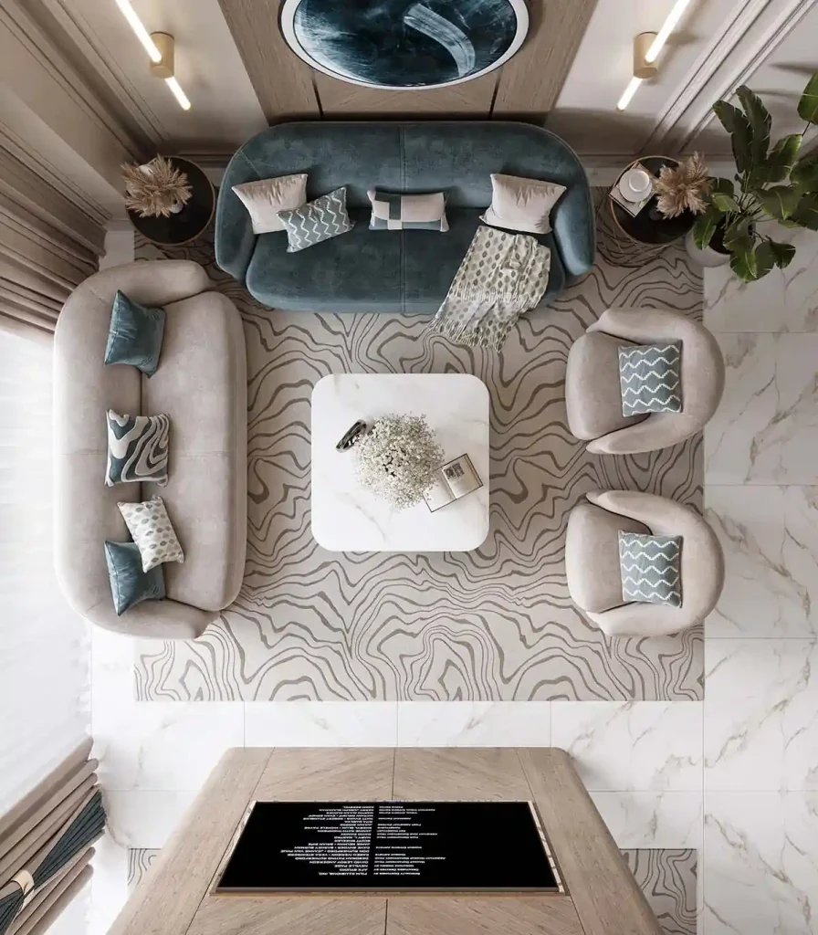 تصميم داخلى بالم هليز - معيشة