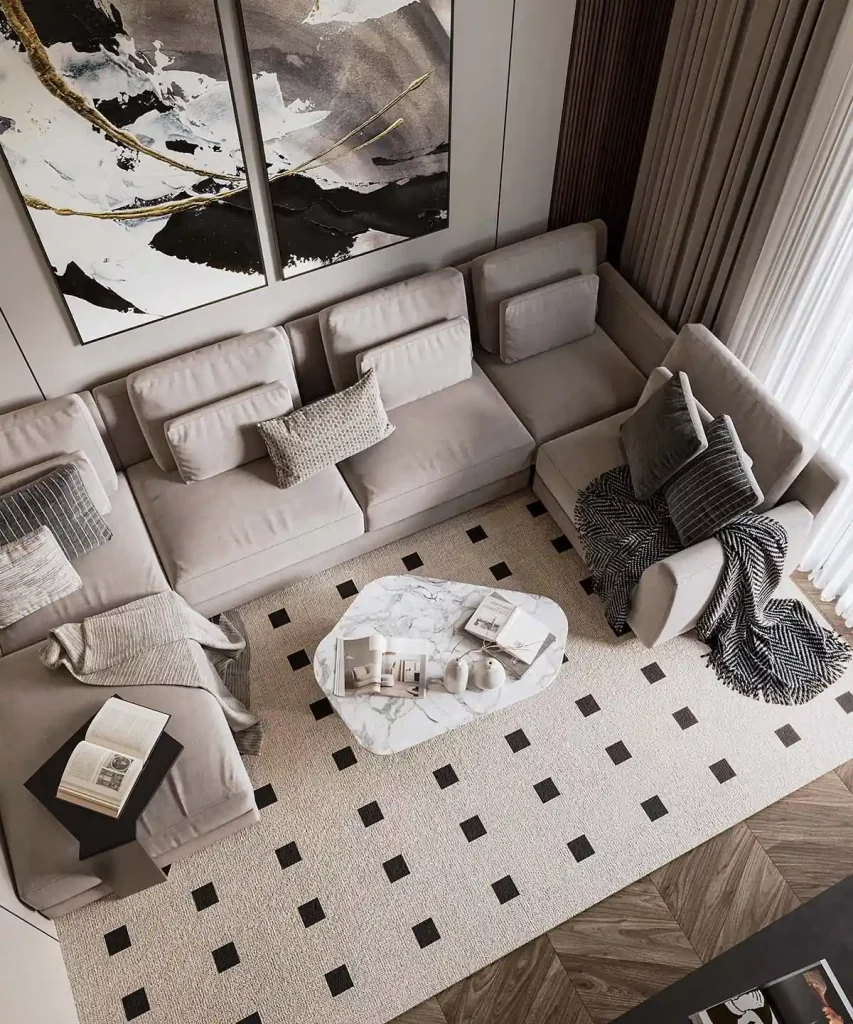 تصميم داخلى بالم هليز - معيشة انتريه