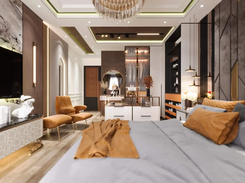 تصميم داخلى شقة سكنية جراندا لايف - اسقف جيبسوم بورد