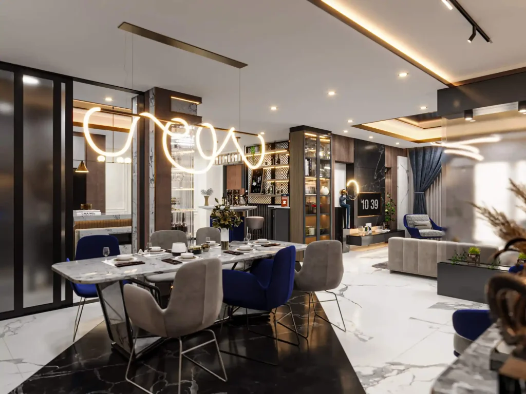 تصميم داخلى شقة سكنية جراندا لايف - صالة