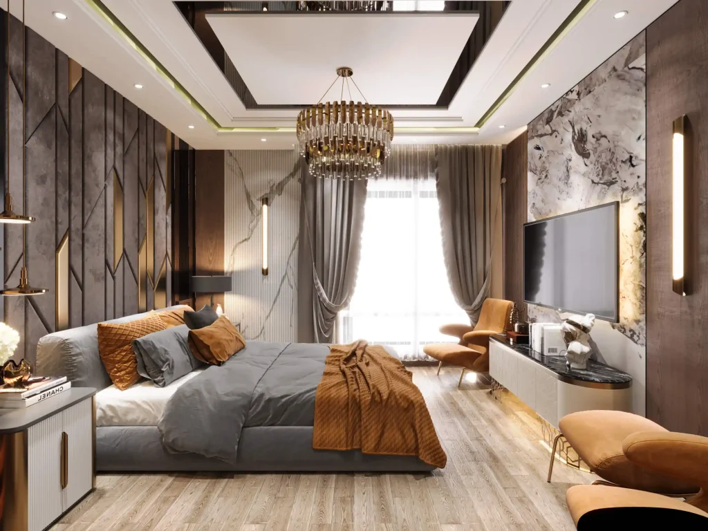 تصميم داخلى شقة سكنية جراندا لايف - غرفة ماستر