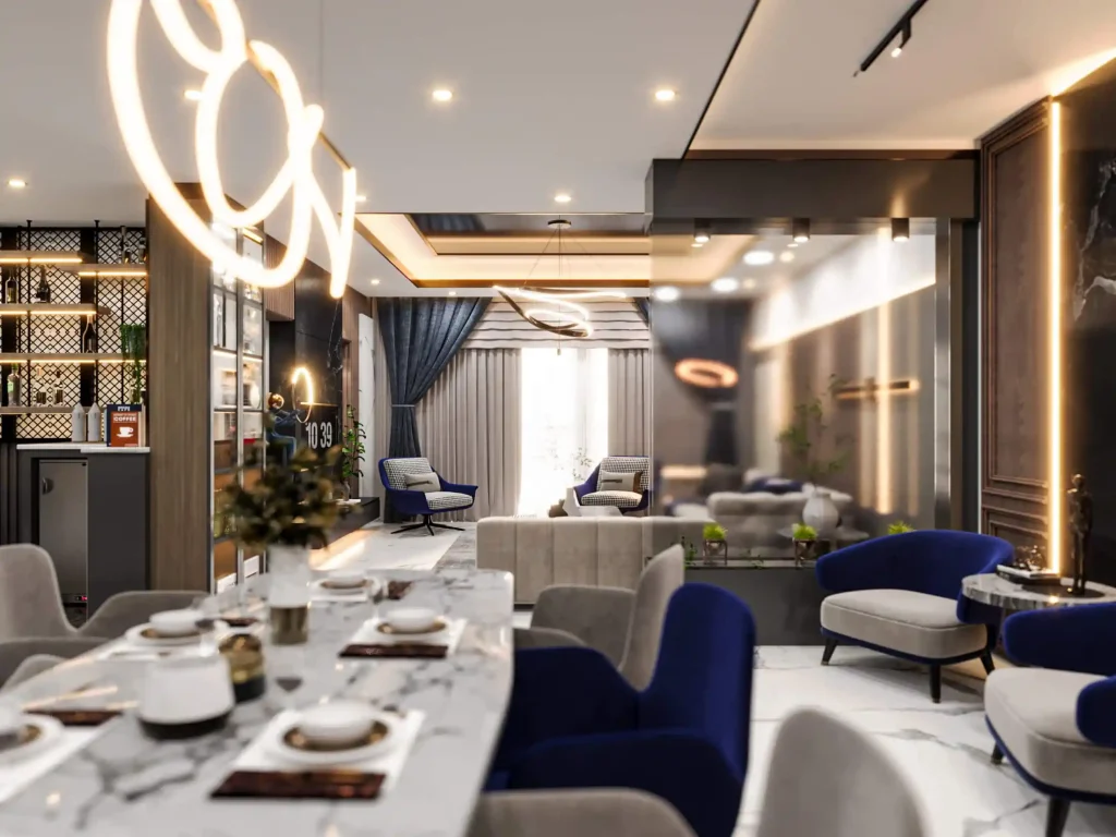 تصميم داخلى شقة سكنية جراندا لايف - فراغ طعام