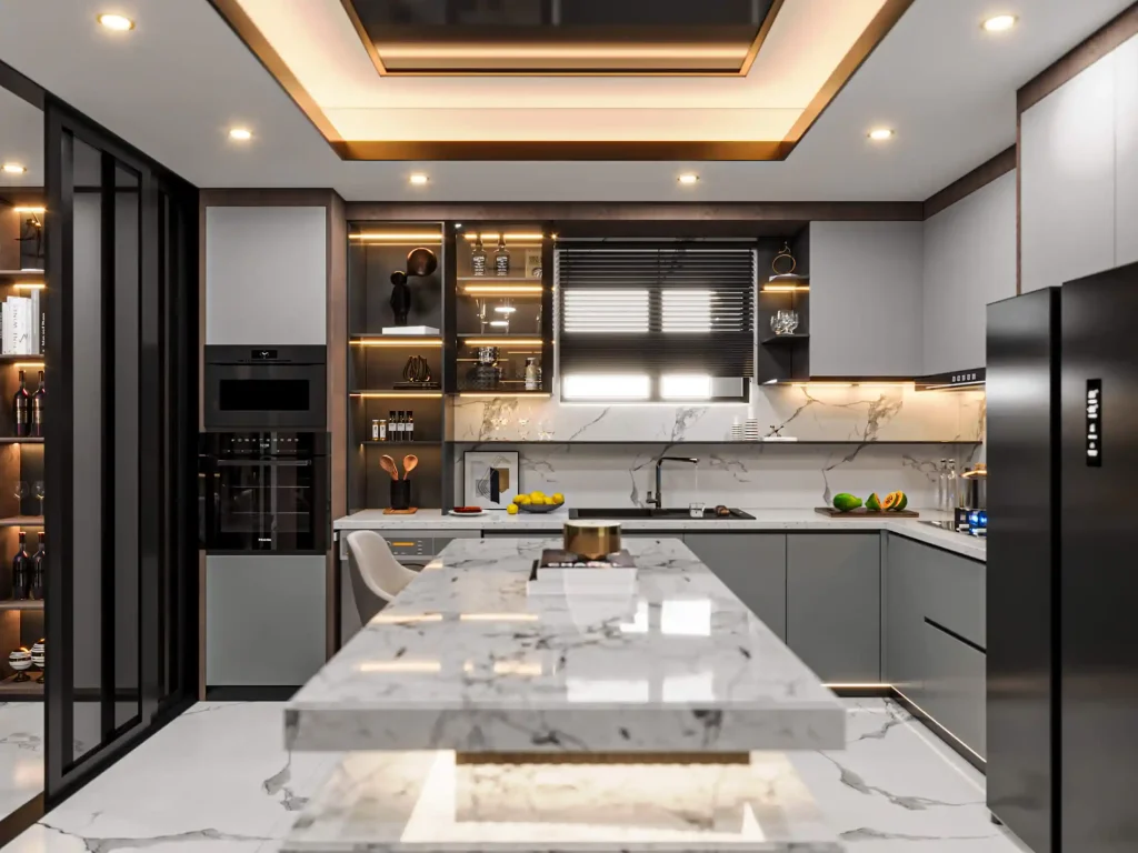 تصميم داخلى شقة سكنية جراندا لايف - مطبخ