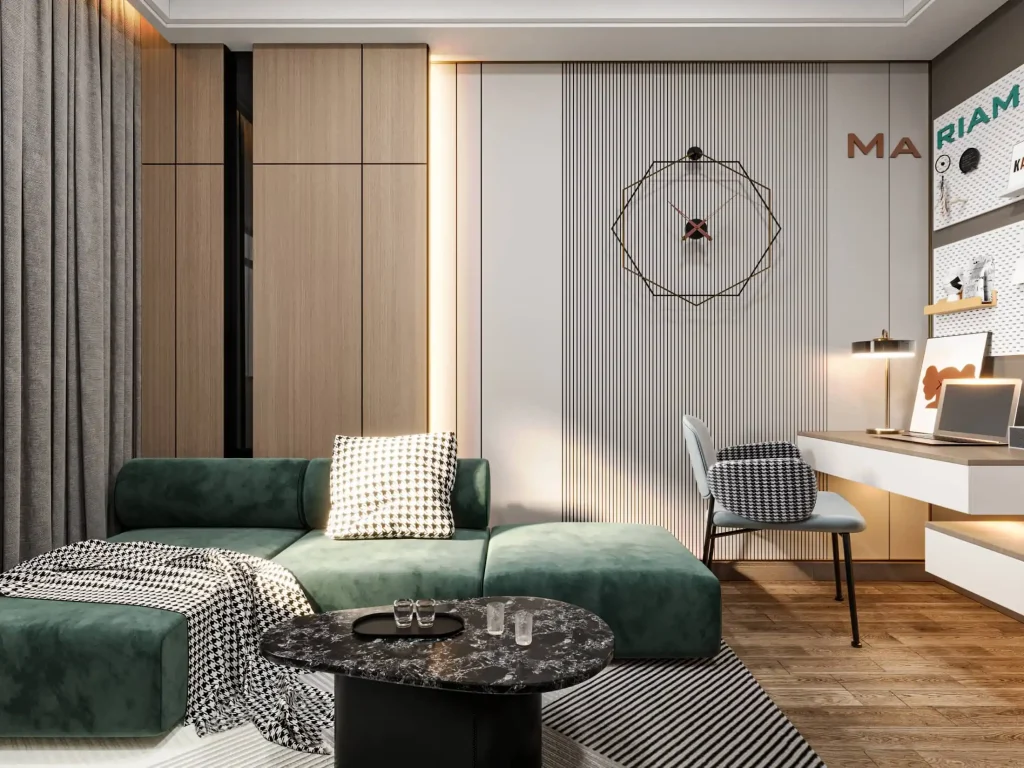تصميم داخلى شقة سكنية جراندا لايف - معيشة