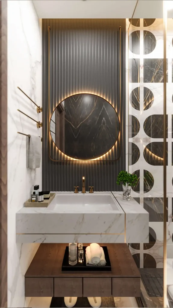 تصميم داخلى شقة سكنية جراندا لايف - مغسلة صغيرة