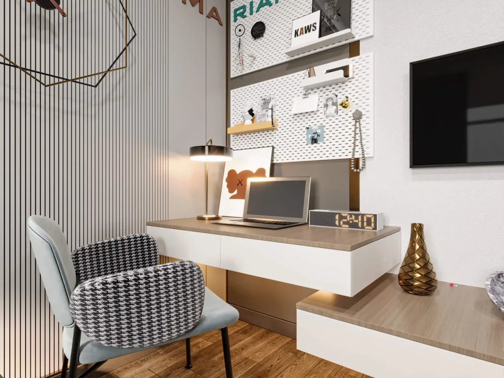 تصميم داخلى شقة سكنية جراندا لايف - مكتب صغير
