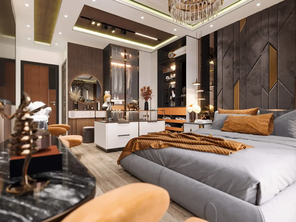 تصميم داخلى شقة سكنية جراندا لايف - نيو كلاسيك