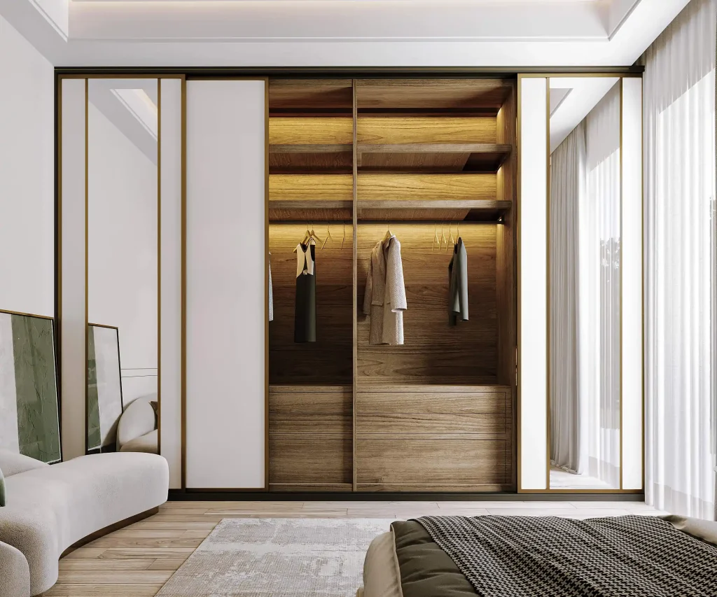 تصميم داخلى فيلا فى السعودية طابق اول - دولاب