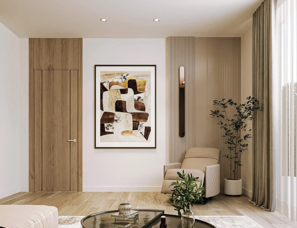 تصميم داخلى فيلا فى السعودية طابق ملحق - غرفة ماستر