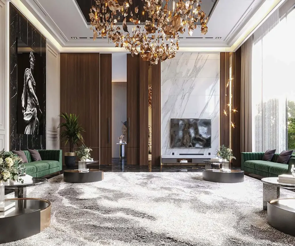 تصميم داخلى مجلس الامارات - فاخر