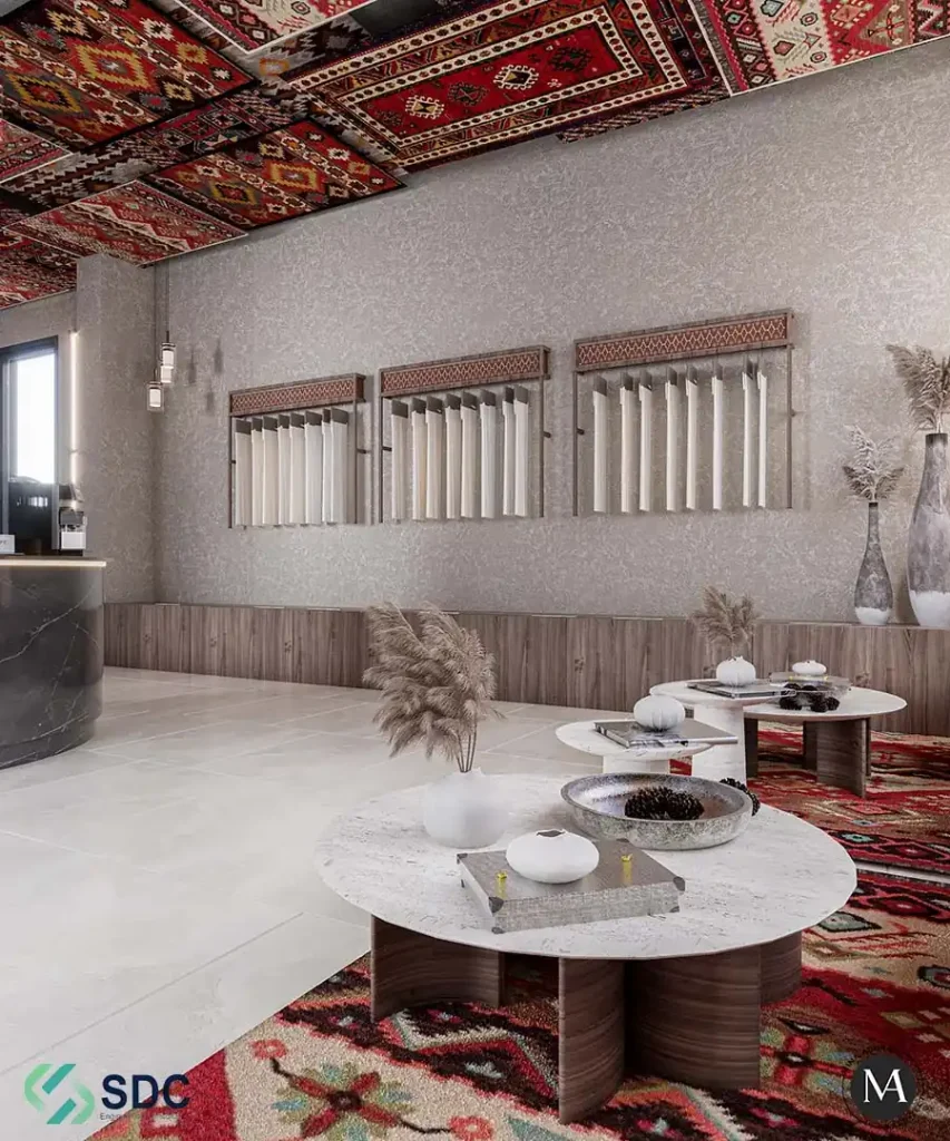 تصميم داخلى محل خياطة -