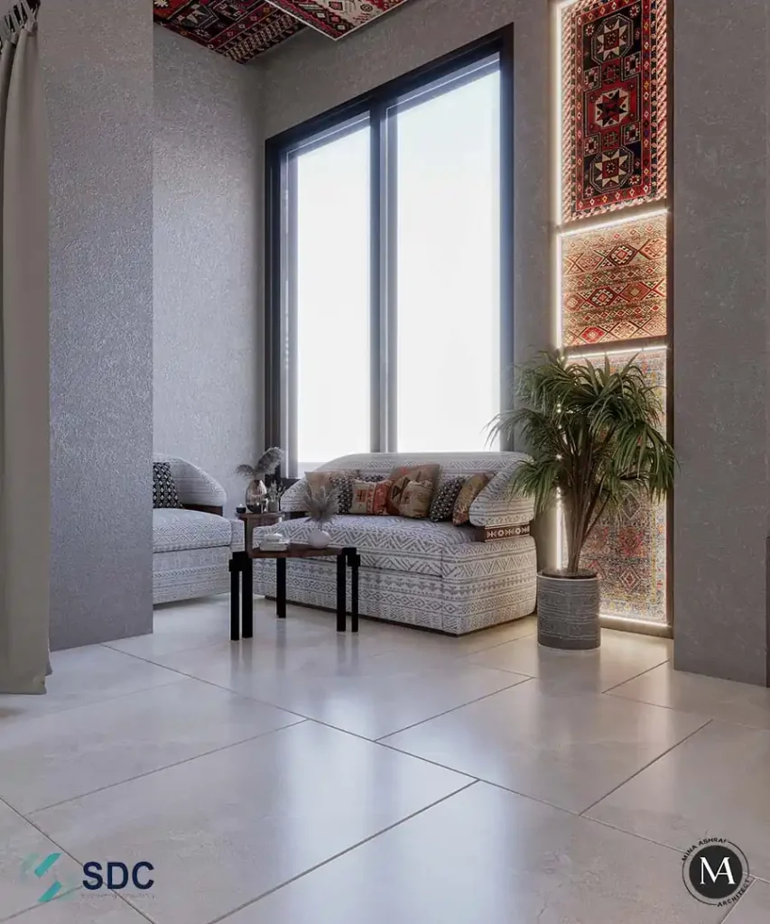 تصميم داخلى محل خياطة - انتظار فى السعودية