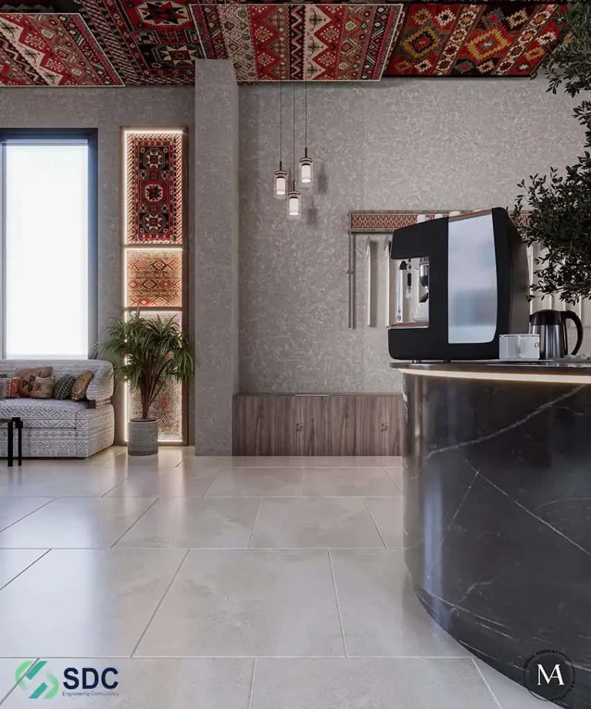 تصميم داخلى محل خياطة - ديكورات حوائط