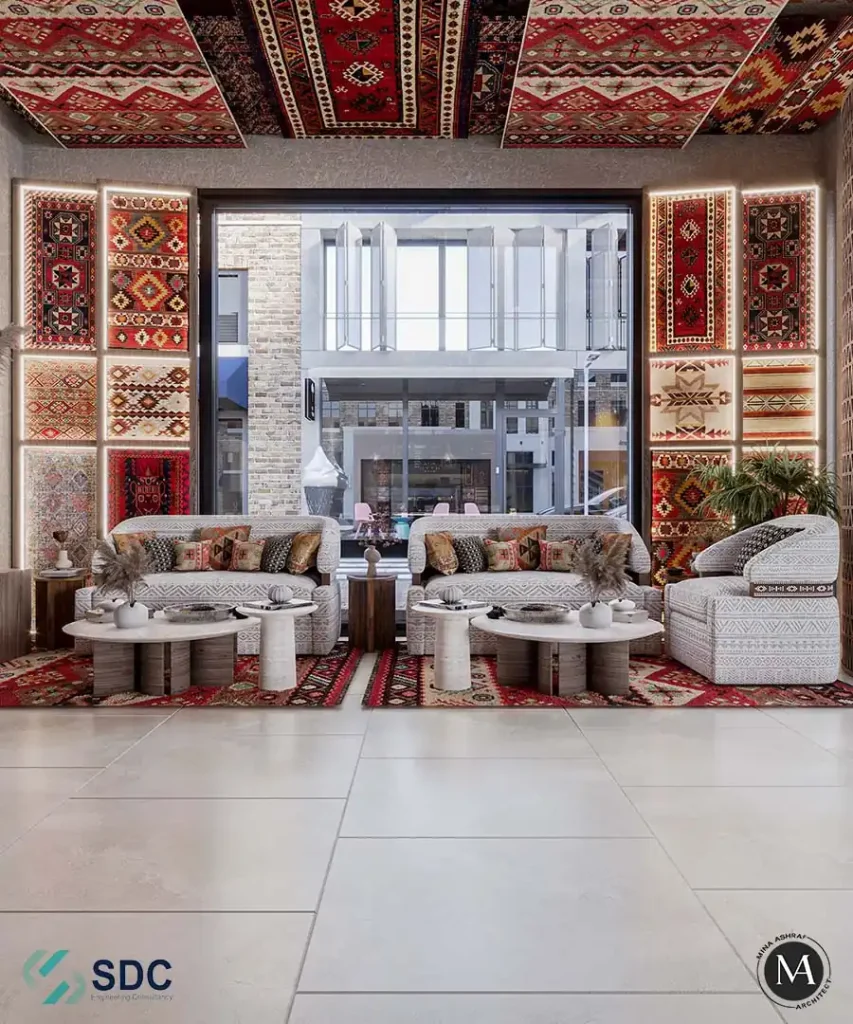 تصميم داخلى محل خياطة - فخم