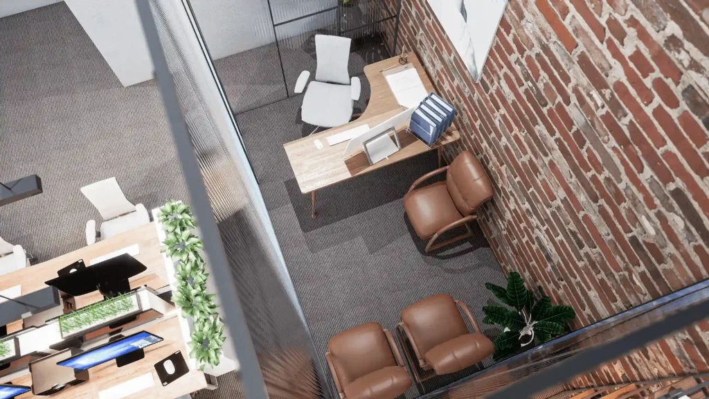 تصميم داخلى مكتب هندسى -