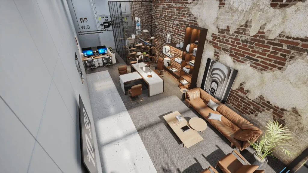 تصميم داخلى مكتب هندسى - السعودية