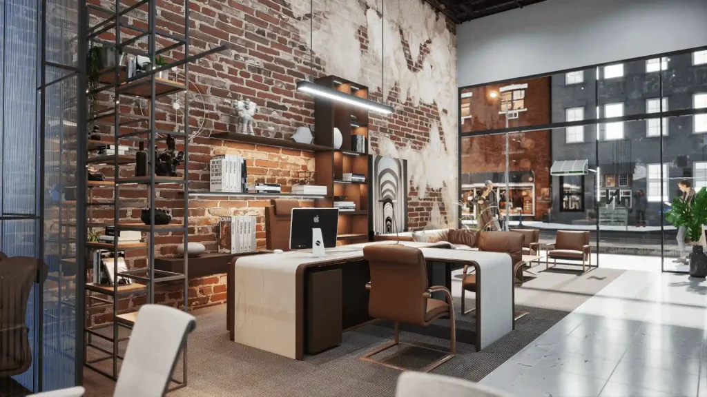 تصميم داخلى مكتب هندسى - المكتب