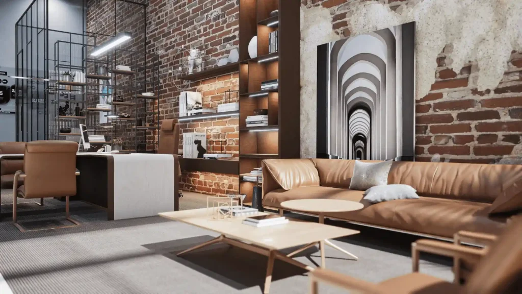 تصميم داخلى مكتب هندسى - فاخر