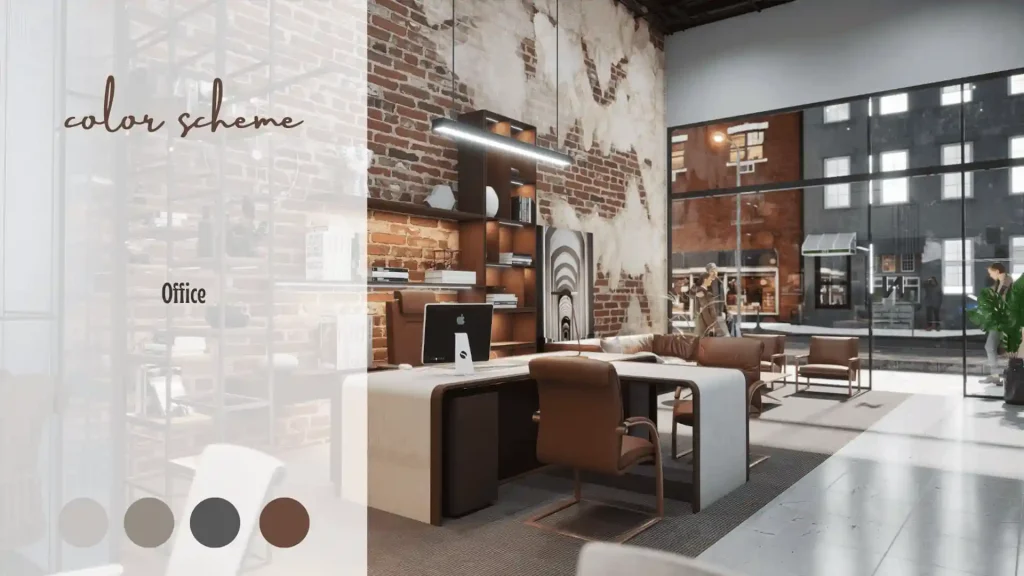 تصميم داخلى مكتب هندسى - مود بورد