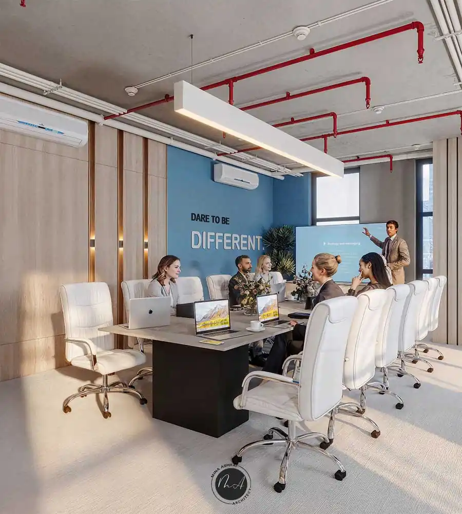 تصميم داخلي ادارى - اجتماعات مودرن