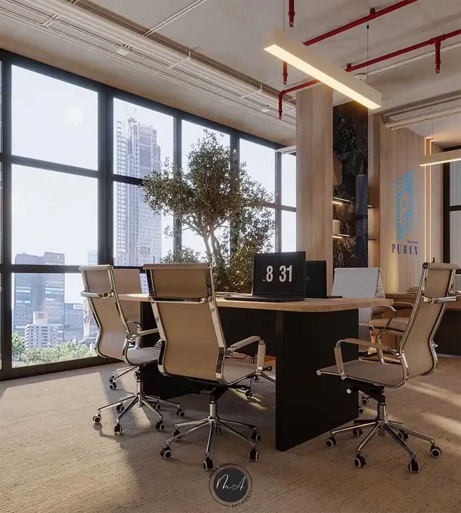 تصميم داخلي ادارى - مكتب مدير اجتماعات