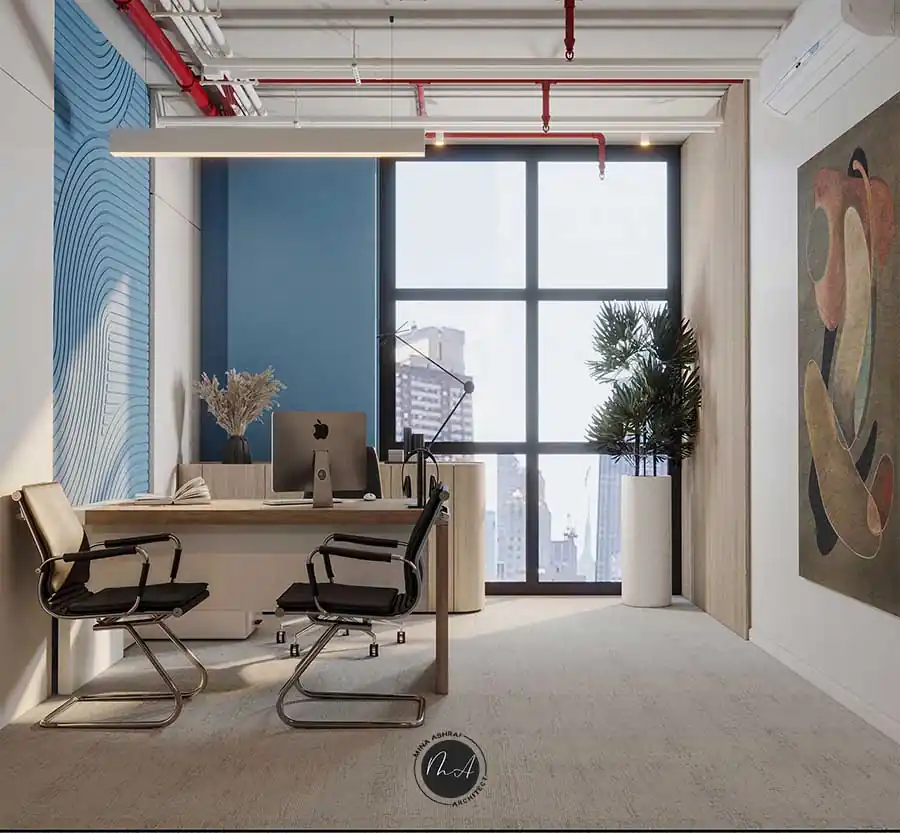تصميم داخلي ادارى - مكتب