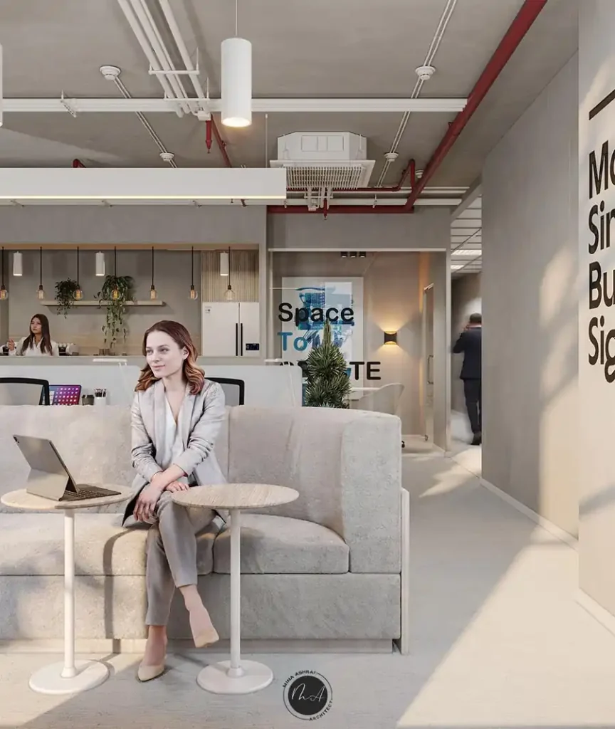 تصميم داخلي ادارى - مودرن بسيط