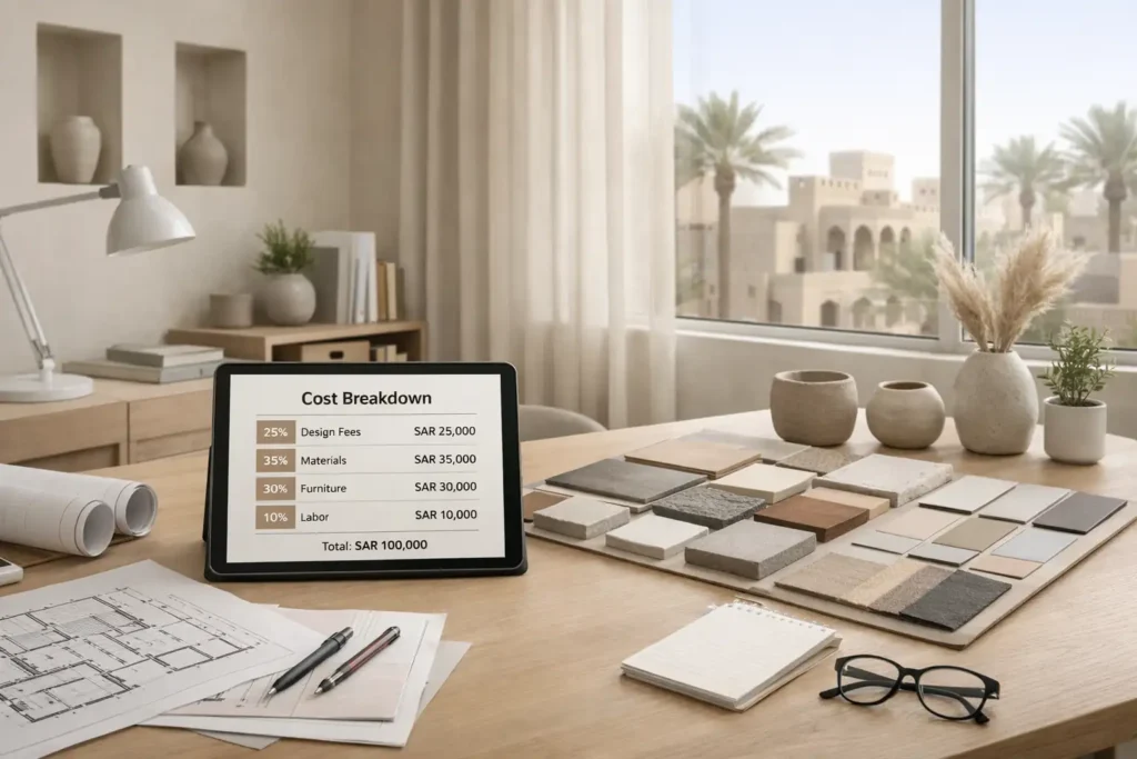 سعر متر التصميم الداخلي في السعودية