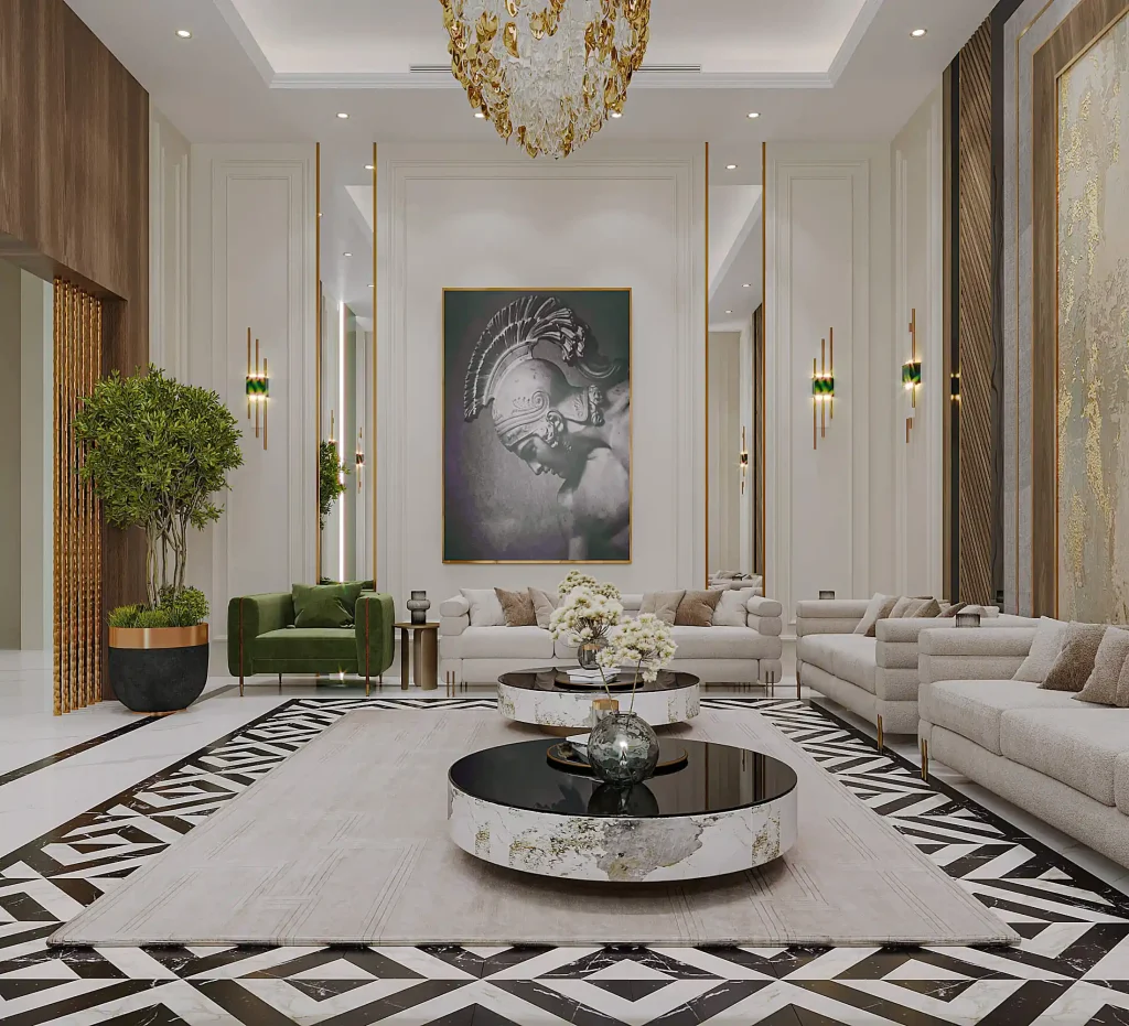 مجلس فاخر فى السعودية ديكورات حوائط