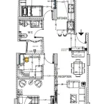 تصميم داخلى شقة سكنية صغيرة -