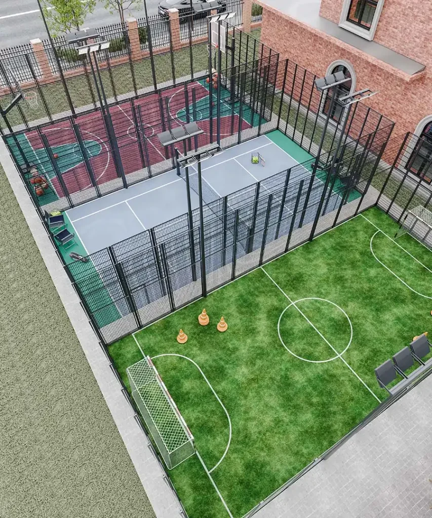 مشروع ملاعب وكافتيريا في أستراليا - لقطة منظورية